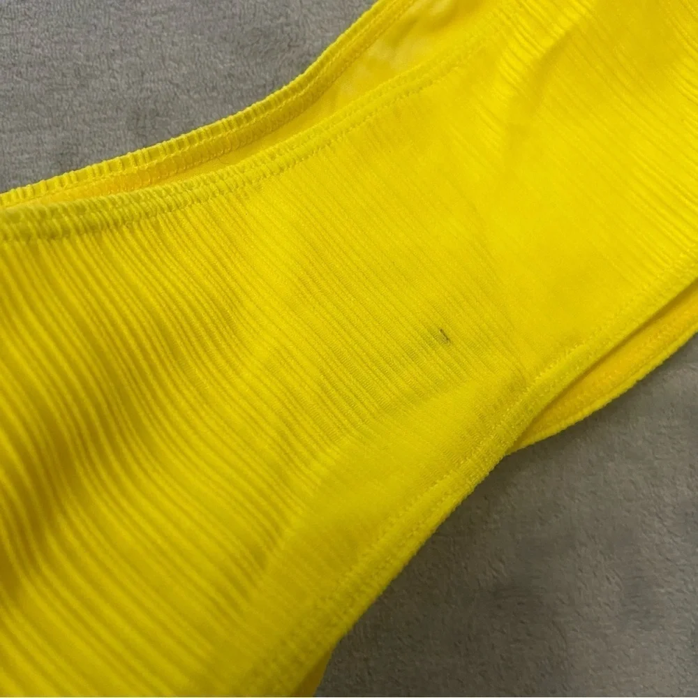 New! Frankie’s Bikini’s *flaw* jean plisse bandeau top strapless 24141